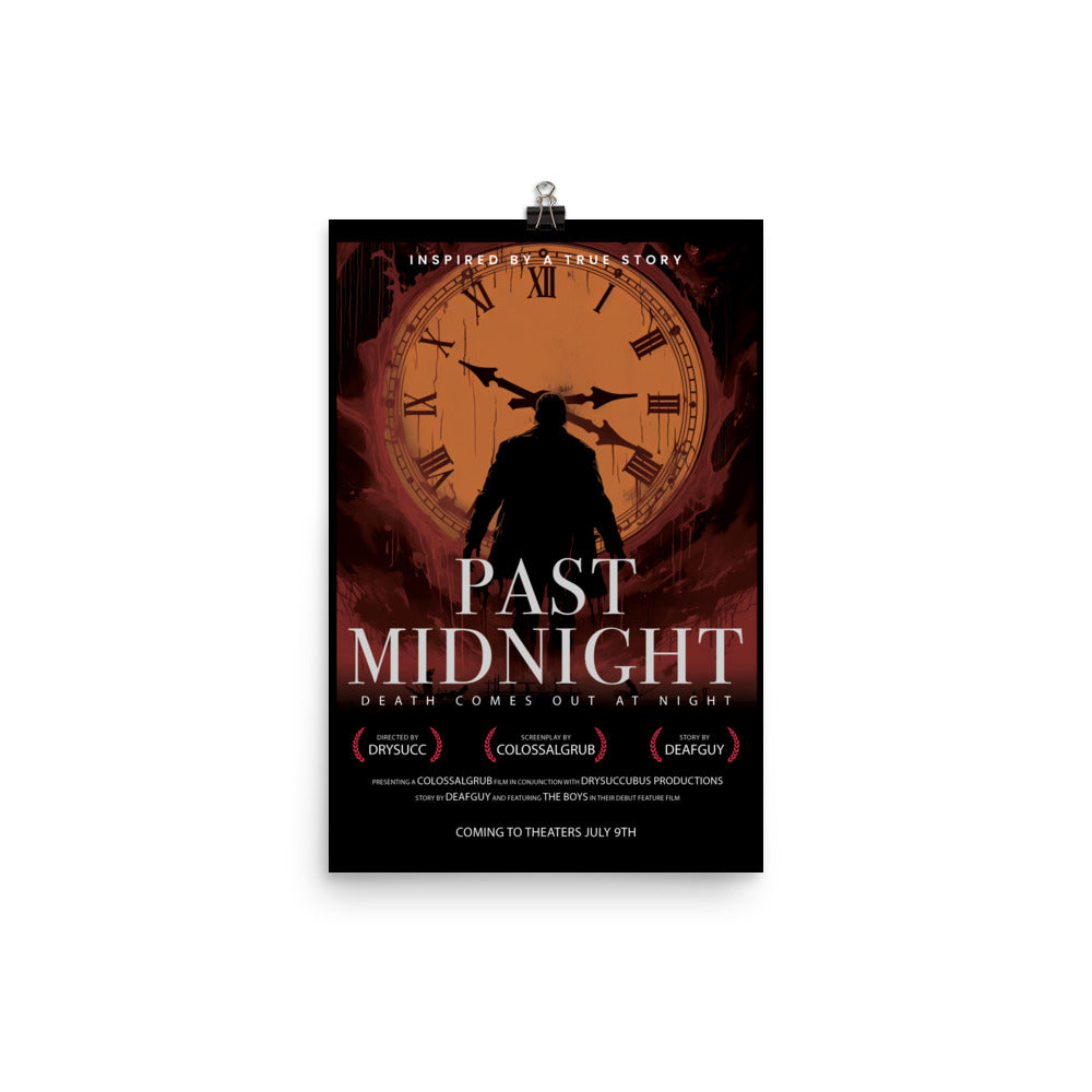 Past Midnight Limited Edition Horror Movie Poster